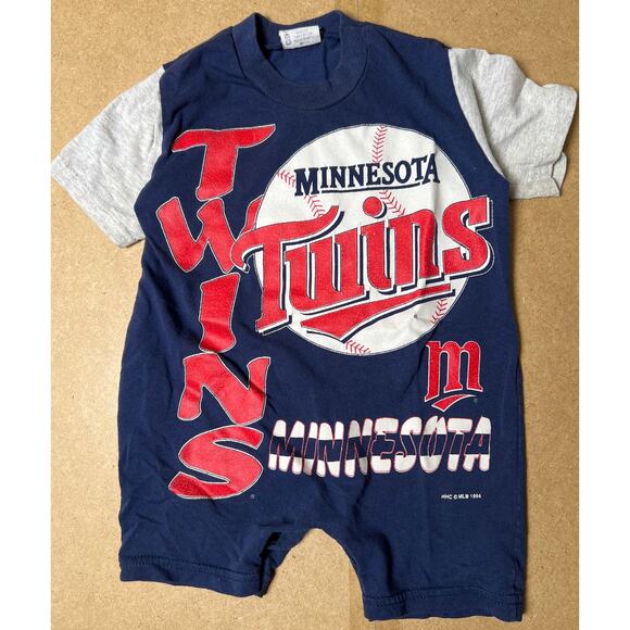 Vintage Minnesota Twins Baby 18 Months Made In USA One Piece - Picture 1 of 6